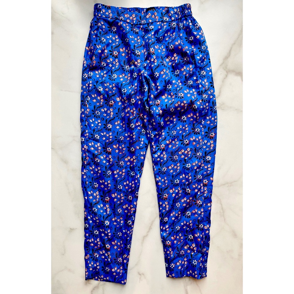 JCrew Satin Floral Pants